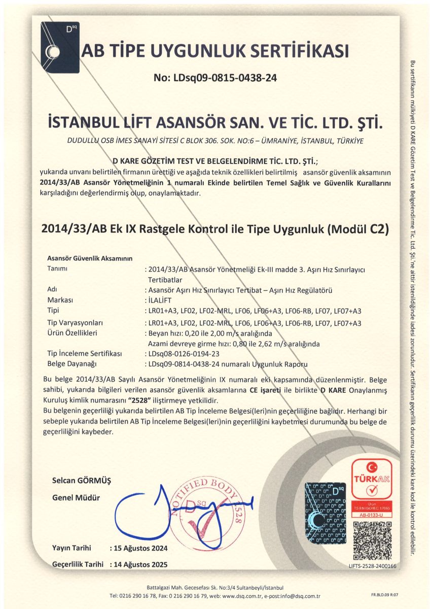 İLALİFT  RÉGULATEUR